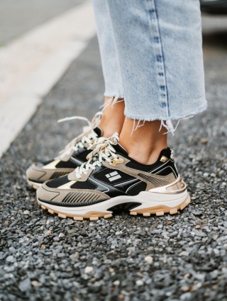 D.FRANKLIN TRACK BLACK/GOLD
