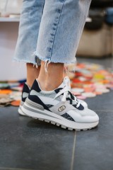 LIUJO AMAZING 42 CALF DENIM WHITE
