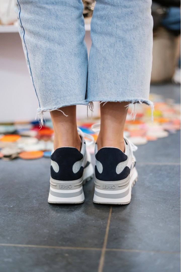 LIUJO AMAZING 42 CALF DENIM WHITE