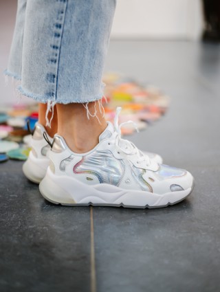 W6YZ SARAH IRIDESCENT WHITE...