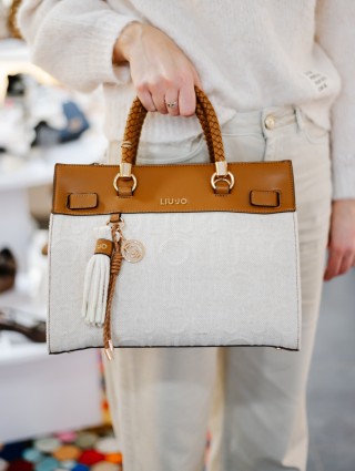 LIUJO M TOTE NATURALE