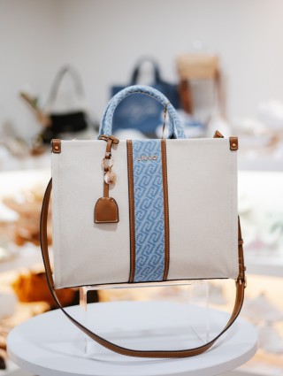 LIUJO M TOTE NEUTRO/DENIM...