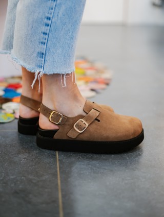 SCHOLL BLAKE CLOG TAUPE