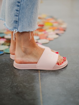 SUN68 SLIPPERS LOGO PORCELLANA