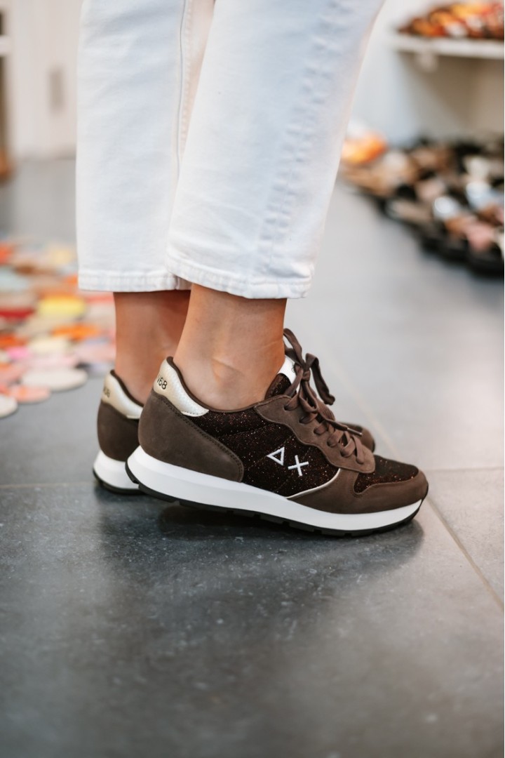 SUN68 Z46204 ALLY GLITTER MARRONE