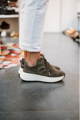 NO NAME CARTER JOGGER SUEDE CARBONE