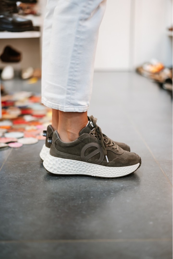 NO NAME CARTER JOGGER SUEDE CARBONE