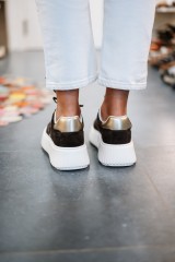 LIUJO ELODIE SNEAKER COW SUEDE MOKA