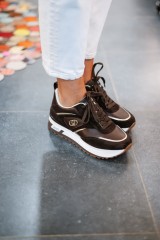 LIUJO MAXI WONDER SNEAKER COW MOKA