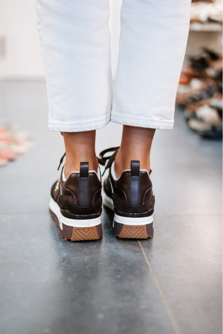 LIUJO MAXI WONDER SNEAKER COW MOKA