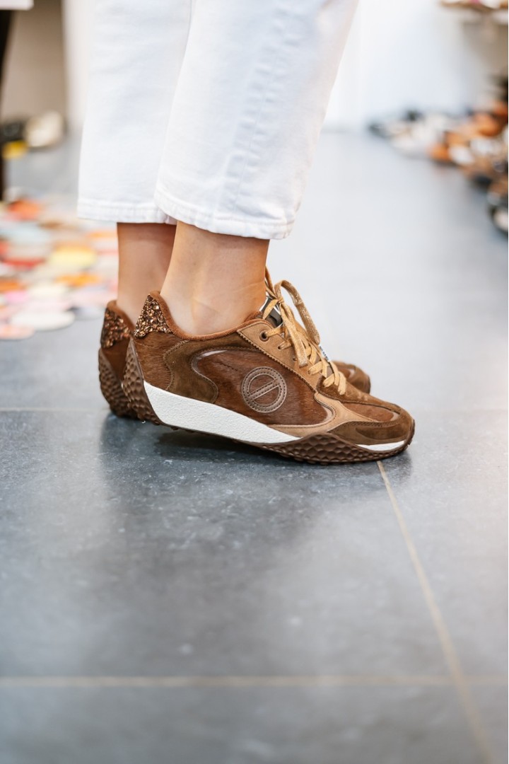 NO NAME KATE SNEAKER CHOCO CAMEL