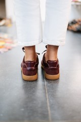 LIUJO CONNOR01 SNEAKER COW SUEDE/PATENT CREMISI