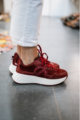 NAME CARTER JOGGER PONY GLITTER BORDO/RED