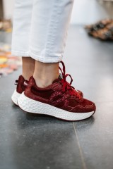 NAME CARTER JOGGER PONY GLITTER BORDO/RED