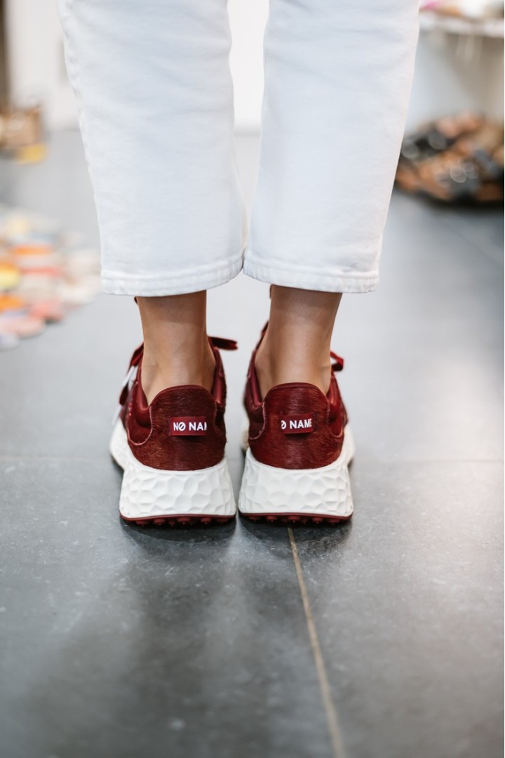NO NAME CARTER JOGGER PONY GLITTER BORDO/RED