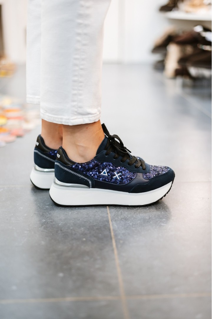 SUN68 Z46219 BIG ALLY SEQUIN NAVY BLUE