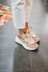 NO NAME CARTER JOGGER LEO CREAM/NUDE