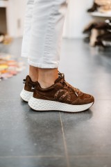 NAME CARTER JOGGER PONY GLITTER CHOCO/BRONZE