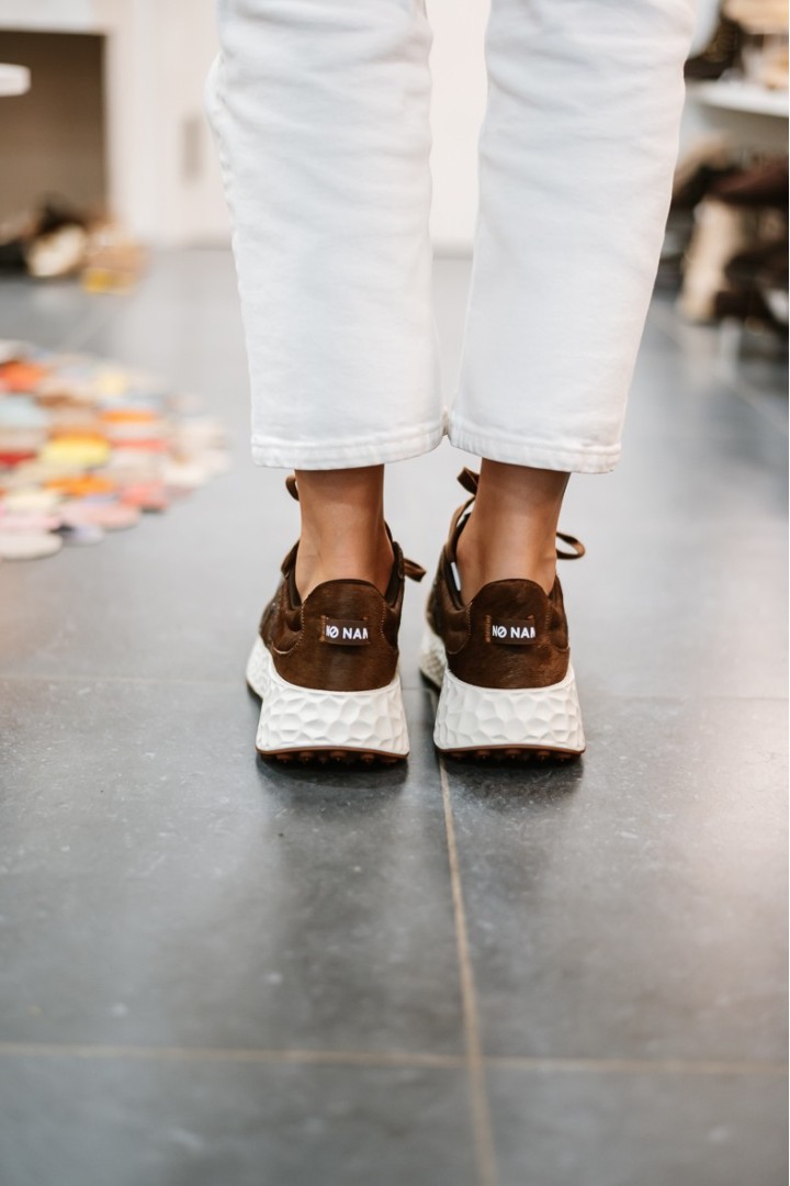 NAME CARTER JOGGER PONY GLITTER CHOCO/BRONZE