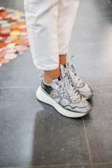 NO NAME CARTER JOGGER PONY GLITTER SILVER