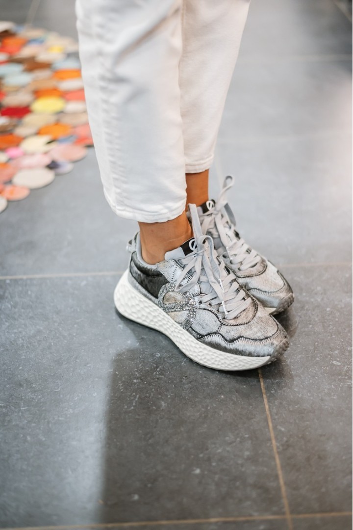 NAME CARTER JOGGER PONY GLITTER SILVER
