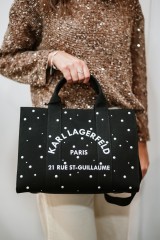 KARL LAGERFELD SQUARE PEARLS TOTE