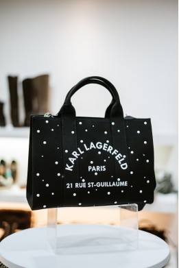 KARL LAGERFELD SQUARE PEARLS TOTE