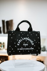KARL LAGERFELD SQUARE PEARLS TOTE