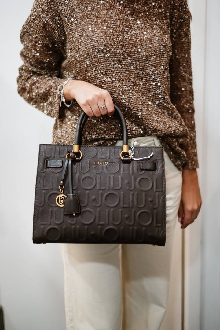 LIUJO AF6086 MANH M TOTE BROWN