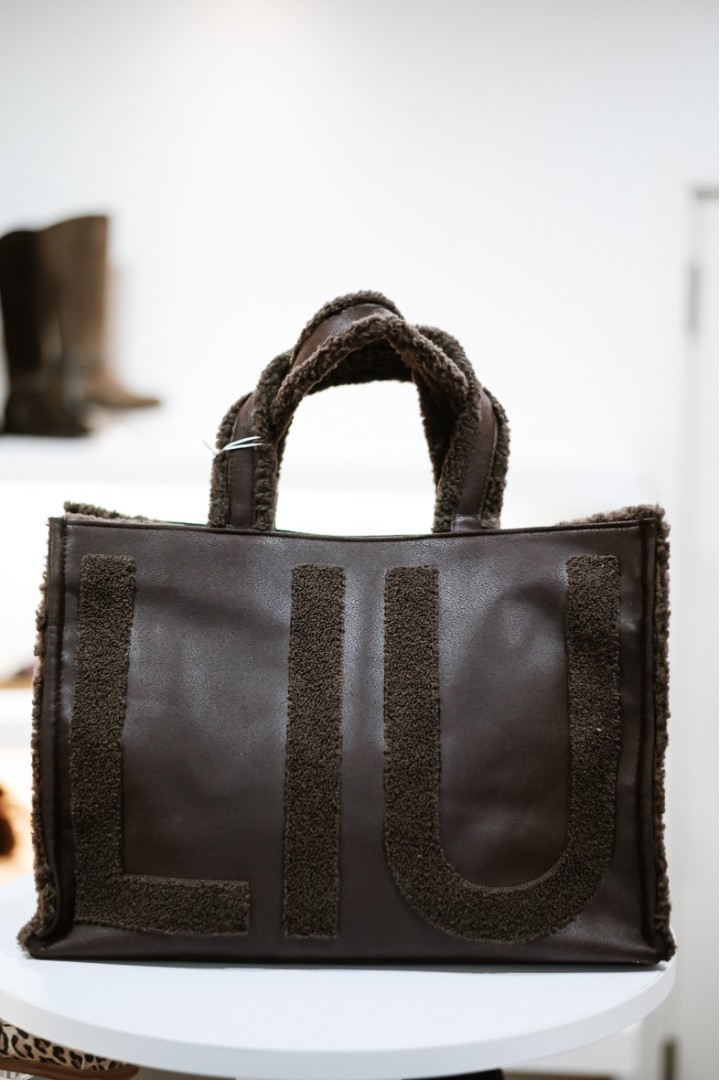 LIUJO 2F6037 L TOTE FAKE MONTONE MORO