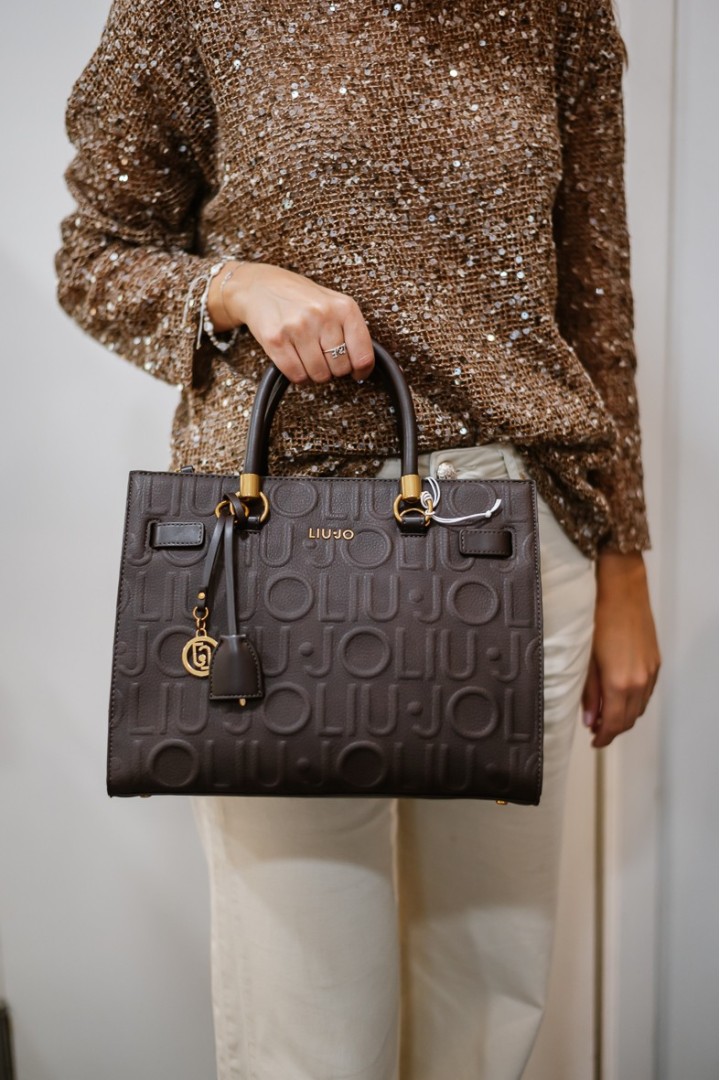LIUJO AF6086 MANH M TOTE BROWN